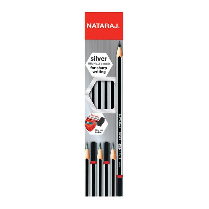 PENCILS NATARAJ SILVER
