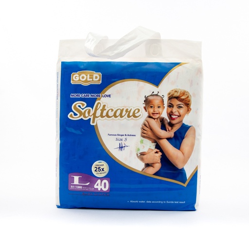 SOFTCARE BABY PANTS LARGE 40PCS